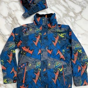 Boys Quicksilver Ski Jacket size 10 kids